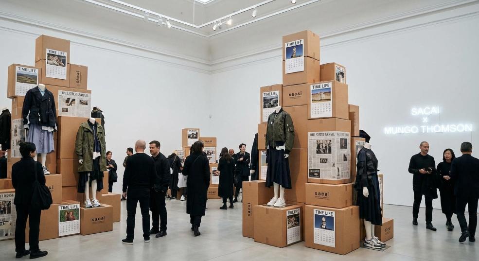sacai 与当代艺术家 Mungo Thomson 推出联名系列第二张图