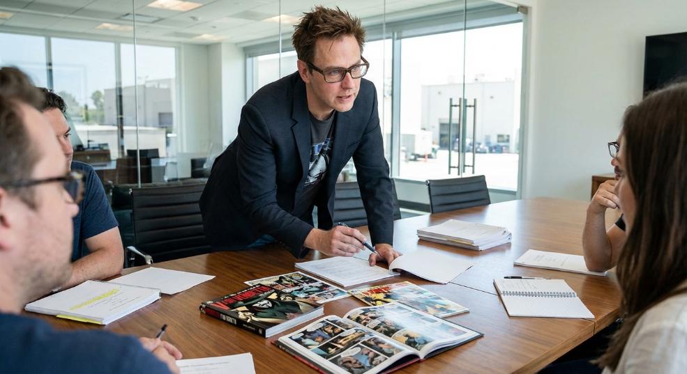 《V 字仇杀队》剧集筹备中，DC 掌门人 James Gunn 担纲执行制片人第一张图