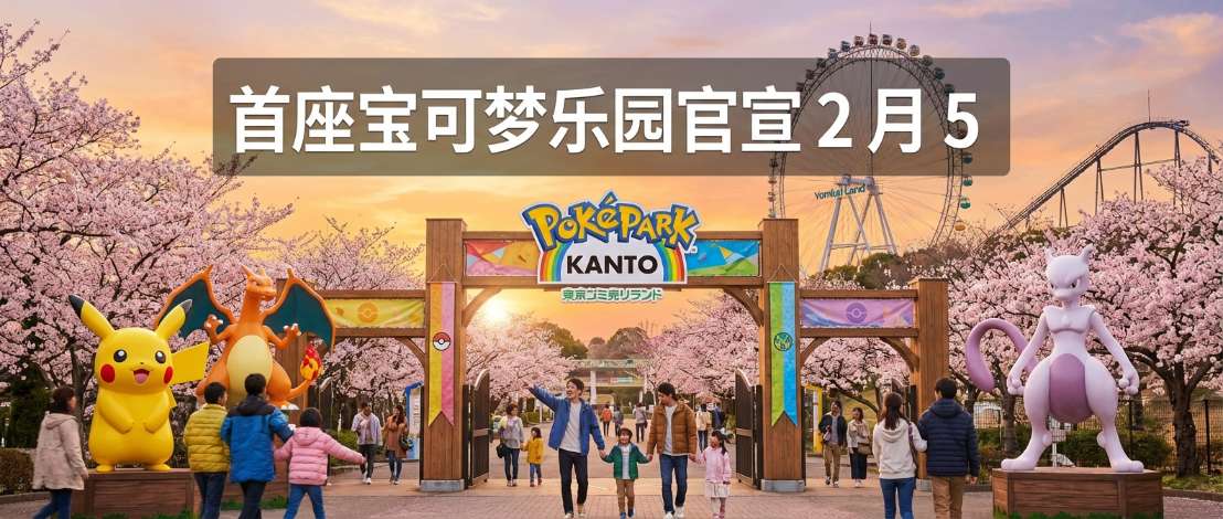 首座宝可梦乐园官宣 2 月 5 日正式开业