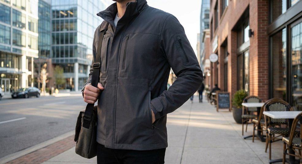 什么让一件衣服瞬间变得不平凡？或许你会说是设计、面料，或者裁剪。但我告诉你，无论潮流如何变迁，挖袋简洁设计早已成为巧妙融合实用与美感的秘密武器。而我曾经在设计一第二张图