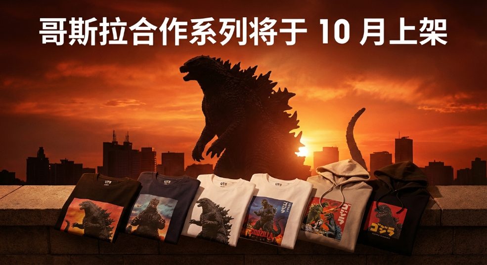 UNIQLO UT x 哥斯拉合作系列将于 10 月上架