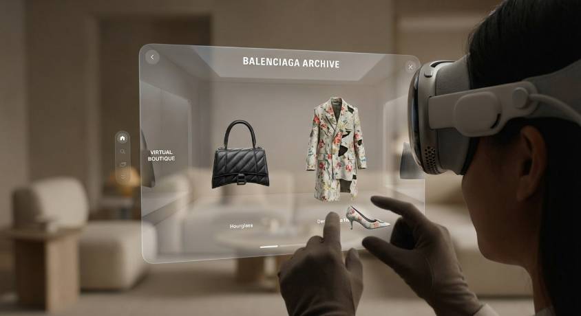 BALENCIAGA 开发苹果 Vision Pro 应用程序第一张图