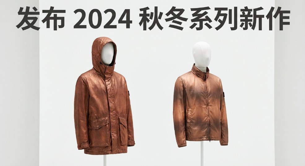 Stone Island 发布 2024 秋冬系列新作「PANAMA RECYCLED OXIDE PLATING」