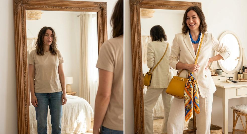 彩色点缀技巧：让你的穿搭瞬间升级的秘密武器第二张图