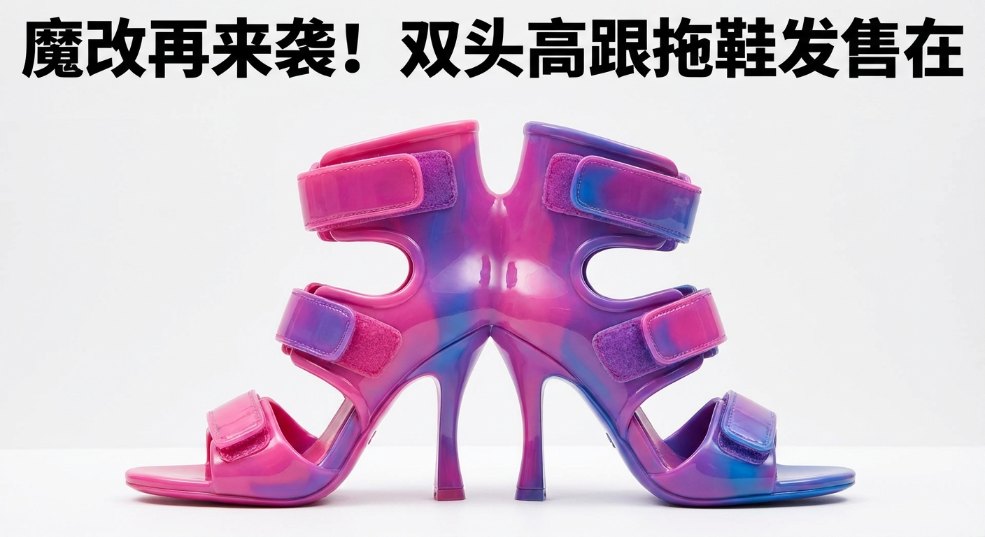 魔改再来袭！MSCHF 双头高跟拖鞋发售在即