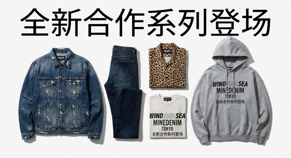MINEDENIM x WIND AND SEA 全新合作系列登场