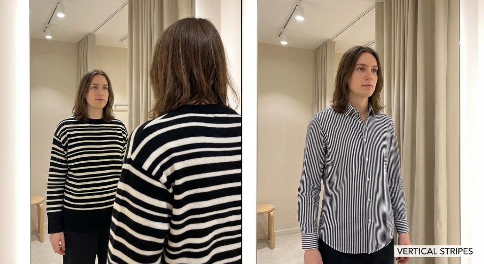 条纹显瘦原理：揭秘穿搭中的“魔法”密码第二张图
