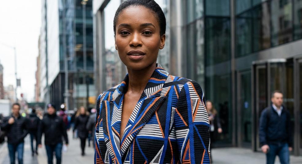 开启视觉盛宴：几何图案现代感的穿搭秘籍与趋势解析第一张图