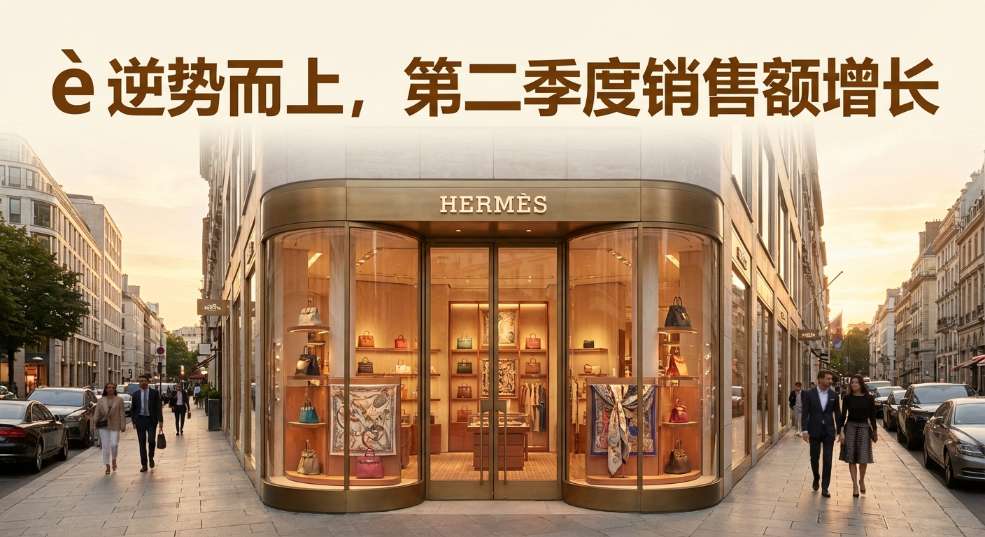 Hermès 逆势而上，第二季度销售额增长 13%