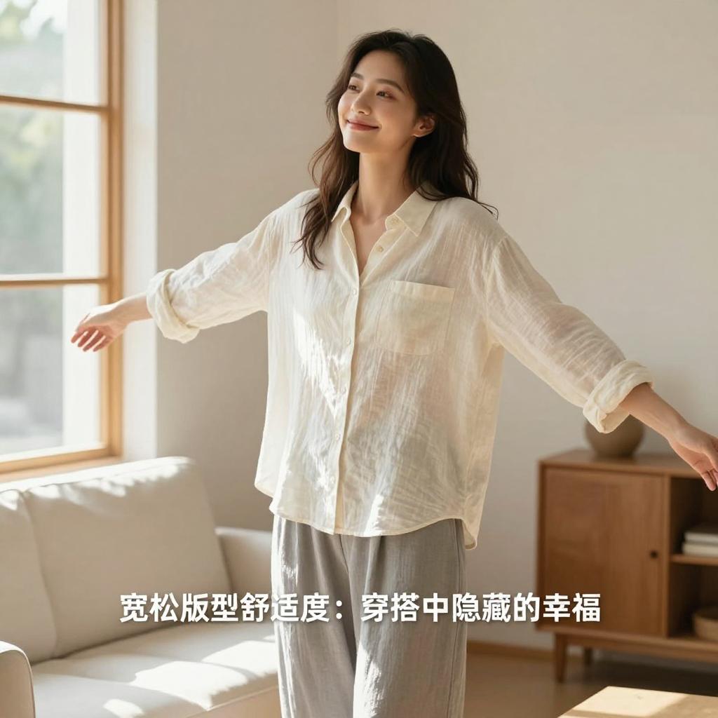 宽松版型舒适度：穿搭中隐藏的幸福密码