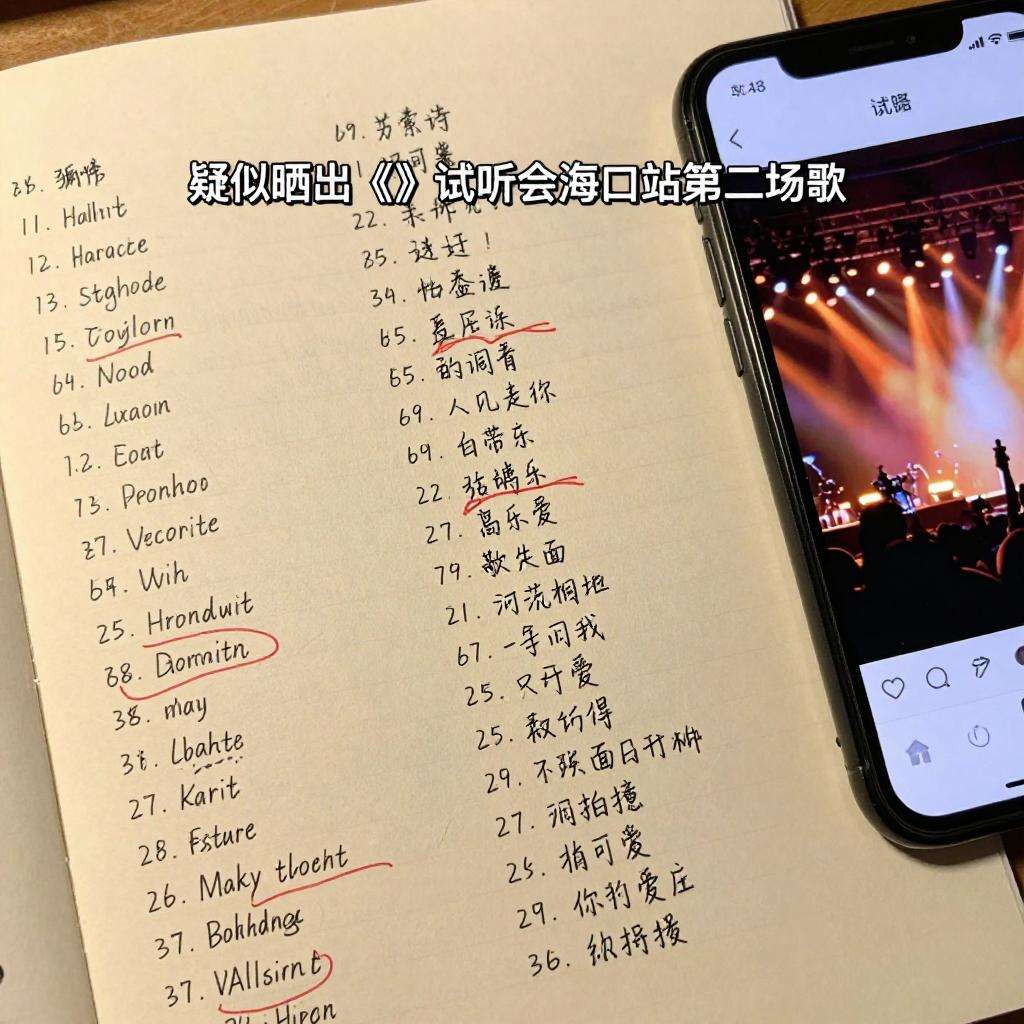 Ye 疑似晒出《Vultures》试听会海口站第二场歌单