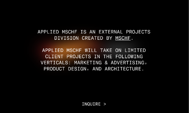 MSCHF 创意机构「Applied MSCHF」成立