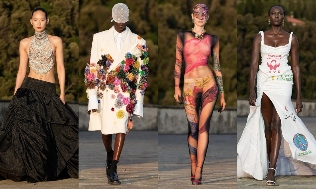 Marine Serre 2025 早春男装系列发布