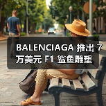 BALENCIAGA 推出 7 万美元 F1 鲨鱼雕塑（图2）