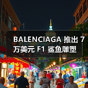 BALENCIAGA 推出 7 万美元 F1 鲨鱼雕塑（图4）