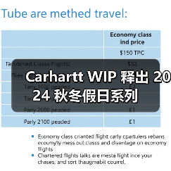 Carhartt WIP 释出 2024 秋冬假日系列（图3）