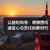 公益时尚秀：用穿搭传递爱心与责任的新时代潮流