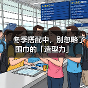 冬季搭配中，别忽略了围巾的「造型力」（图4）