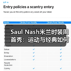 Saul Nash米兰时装周首秀:运动与经典如何完美蜕变?(图3) Saul Nash米兰时装周首秀:运动与经典如何完美蜕变?(图3)