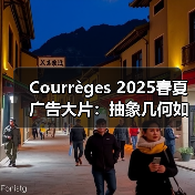 Courrèges 2025春夏广告大片:抽象几何如何重塑魔法方阵?(图2) Courrèges 2025春夏广告大片:抽象几何如何重塑魔法方阵?(图2)