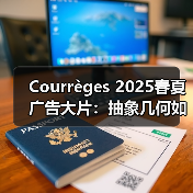 Courrèges 2025春夏广告大片:抽象几何如何重塑魔法方阵?(图3) Courrèges 2025春夏广告大片:抽象几何如何重塑魔法方阵?(图3)