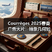 Courrèges 2025春夏广告大片：抽象几何如何重塑魔法方阵？