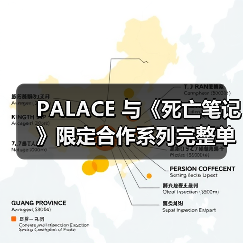 PALACE 与《死亡笔记》限定合作系列完整单品释出(图2) PALACE 与《死亡笔记》限定合作系列完整单品释出(图2)
