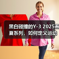 黑白碰撞的Y-3 2025春夏系列,如何定义运动与时尚的边界?(图4) 黑白碰撞的Y-3 2025春夏系列,如何定义运动与时尚的边界?(图4)