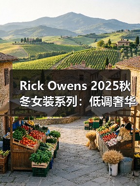 Rick Owens 2025秋冬女装系列：低调奢华如何重新定义日常穿搭？（图1）