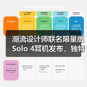 潮流设计师联名限量版Solo 4耳机发布，独特造型引热议（图1）