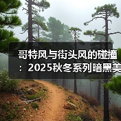 哥特风与街头风的碰撞:2025秋冬系列暗黑美学解析(图1) 哥特风与街头风的碰撞:2025秋冬系列暗黑美学解析(图1)