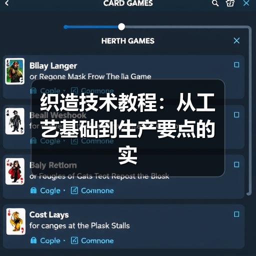织造技术教程:从工艺基础到生产要点的实用指南
