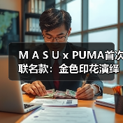 M A S U x PUMA首次联名款：金色印花演绎经典鞋型变革（图2）