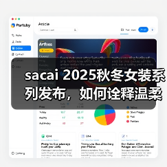 sacai 2025秋冬女装系列发布,如何诠释温柔与力量的碰撞?(图2) sacai 2025秋冬女装系列发布,如何诠释温柔与力量的碰撞?(图2)
