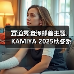 赛道秀演绎邮差主题,KAMIYA 2025秋冬系列融合垃圾摇滚与复古风(图2) 赛道秀演绎邮差主题,KAMIYA 2025秋冬系列融合垃圾摇滚与复古风(图2)