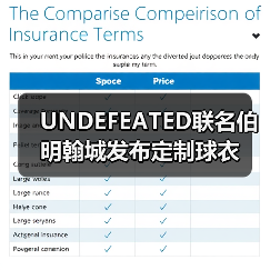 UNDEFEATED联名伯明翰城发布定制球衣