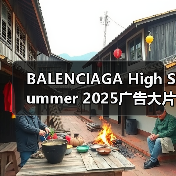 BALENCIAGA High Summer 2025广告大片解析:多维视觉如何重塑奢华度假?(图4) BALENCIAGA High Summer 2025广告大片解析:多维视觉如何重塑奢华度假?(图4)