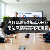 洛杉矶首家精品店开业 南法风情与黄花花束引爆限时市集