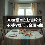 3D建模重塑复古轮廓，不对称菱形与金属内框演绎新风格