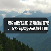 臻雅致裁服装选购指南:5招解决尺码与打理难题(图2) 臻雅致裁服装选购指南:5招解决尺码与打理难题(图2)
