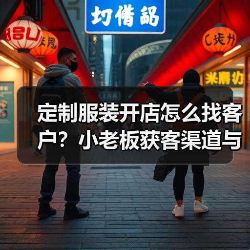 定制服装开店怎么找客户？小老板获客渠道与报价思路
