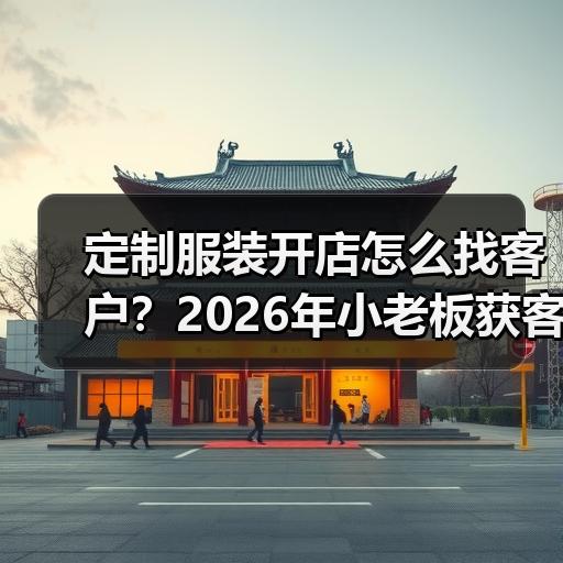 定制服装开店怎么找客户？2026年小老板获客渠道实战拆解